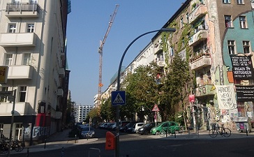 Straßenkreuzung Proskauer/Rigaer Straße