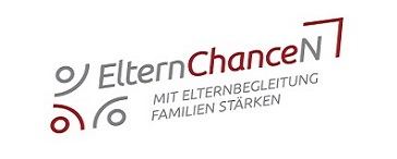 Logo ElternChanceN mit diagonalem Schriftzug 